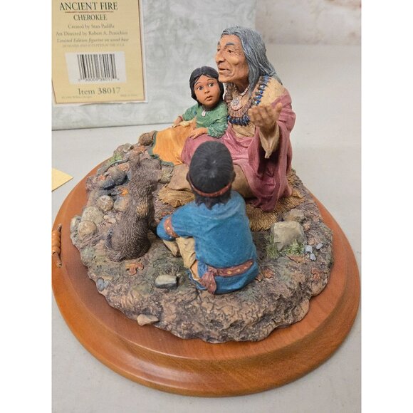 Native American Heritage Collection Keeper The Ancient Fire Cherokee Figurine - Picture 3 of 6